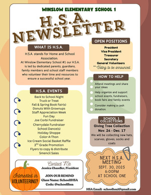 HSA Fall Newsletter